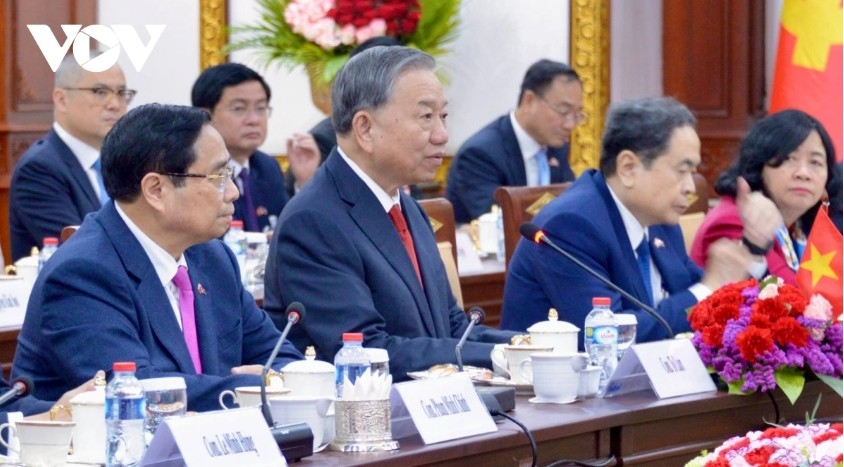 Party General Secretary To Lam at the event