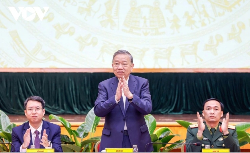  Party General Secretary To Lam at the meeting