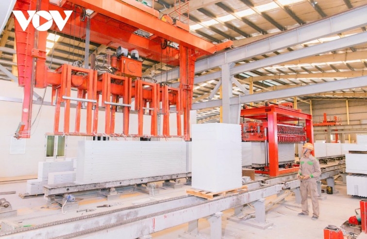 The autoclaved aerated concrete production line of Song Da Cao Cuong Joint Stock Company, with its main products being AAC blocks and ALC panels