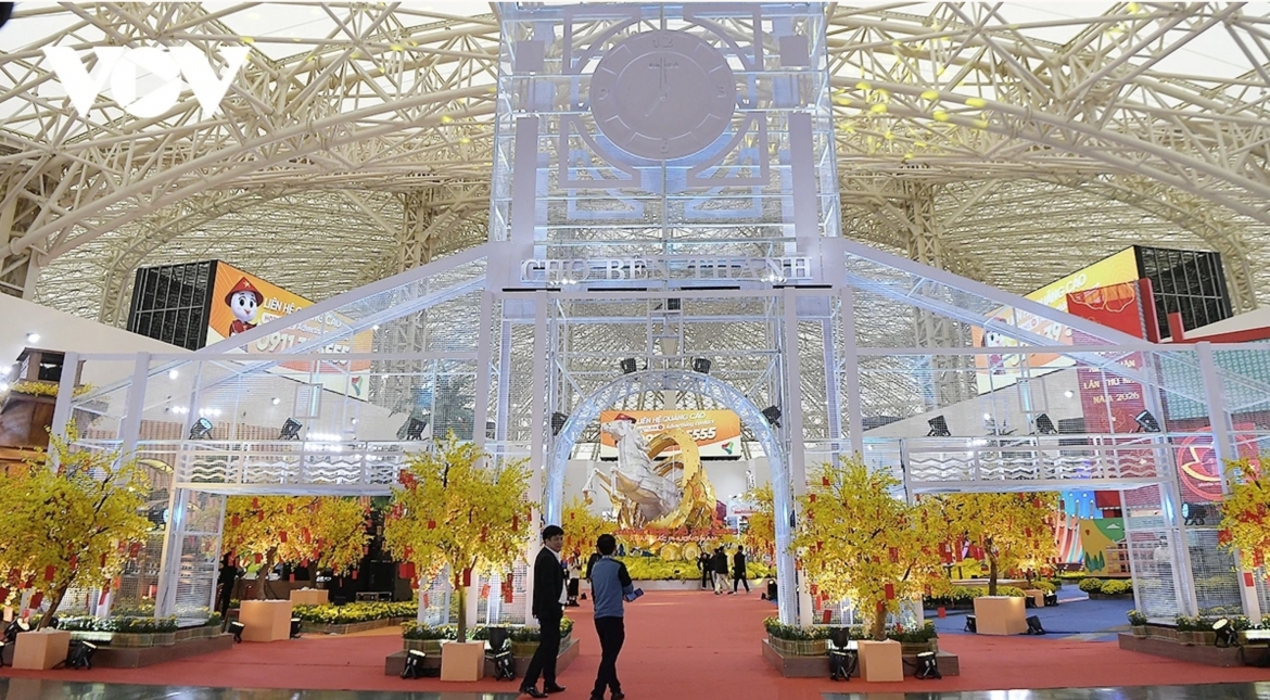 The fair is organised as a spring journey across Vietnam, bringing together economic, cultural and creative values, and structured into eight thematic sections.