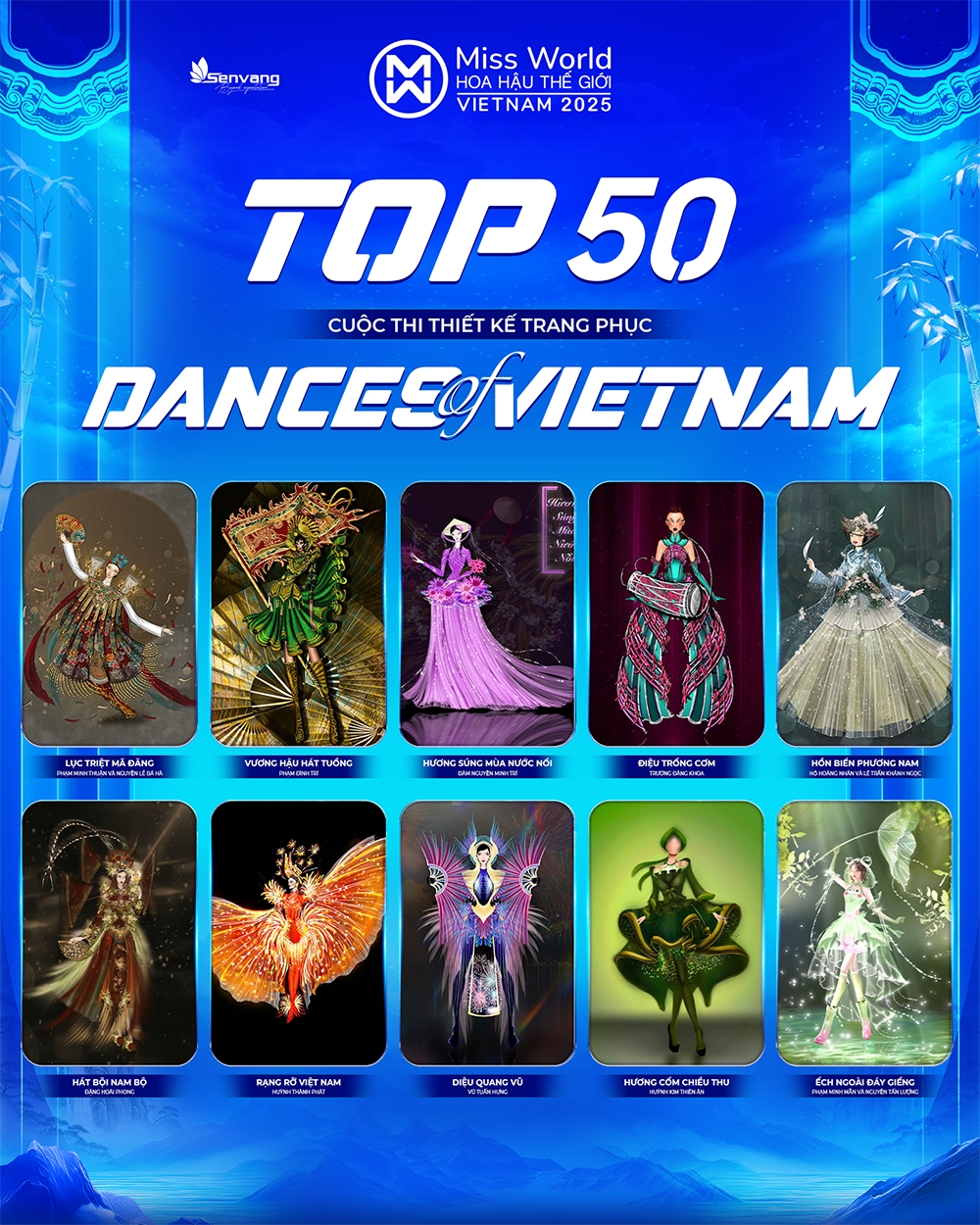The Top 50 designs of “Dances of Vietnam” will advance to the next round. (Photo of the organisers)