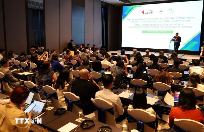 The Impact Investment Connect: Capital for Growth Forum is held in Ho Chi Minh City on March 10. (Photo: VNA)
