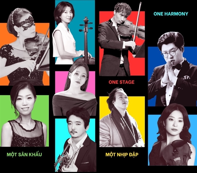 Korean and Vietnamese musicians will perform in the Vietnam – Korea Musical Exchange Concert on March 21 in Lam Dong Province’s Xuan Huong – Da Lat Ward. — Photo courtesy of Phố Bên Đồi Creative Studio