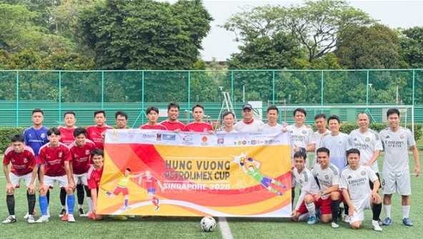 Football matches at the Hung Vuong Open 2026 (Photo: VNA)