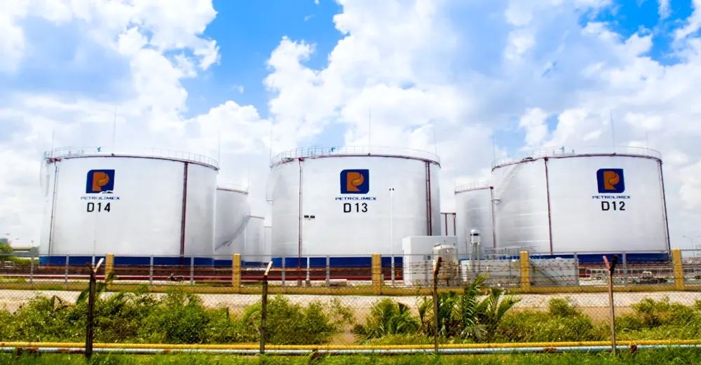 Fuel storage tanks at the Nha Be Petroleum Terminal in Ho Chi Minh City.