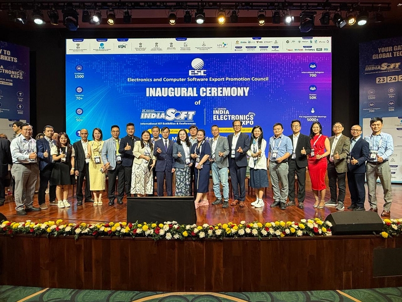 Vietnamese businesses attend the IndiaSoft Expo (Bharat Tech) 2026 in New Delhi from March 23 to 25. (Photo: Vietnam Trade Office in India)