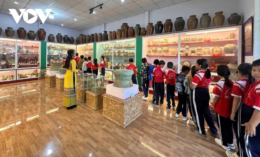 Visitors experience the museum