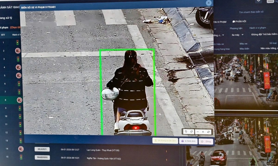 AI traffic cameras detect violations