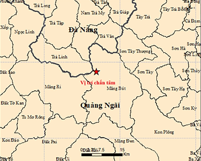 Two minor earthquakes measuring 3.6 and 2.8 on the Richter scale jolt central Quang Ngai province on March 21