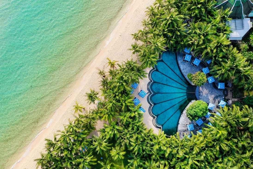 The luxurious resorts ecosystem contributes to elevating Phu Quoc's image in the eyes of international media. (Photo: Sun Group)