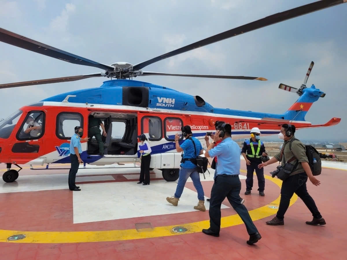 HCM City will launch helicopter sightseeing tours on April 30-May 1 holiday. (Photo: Ho Chi Minh City's Department of Tourism)