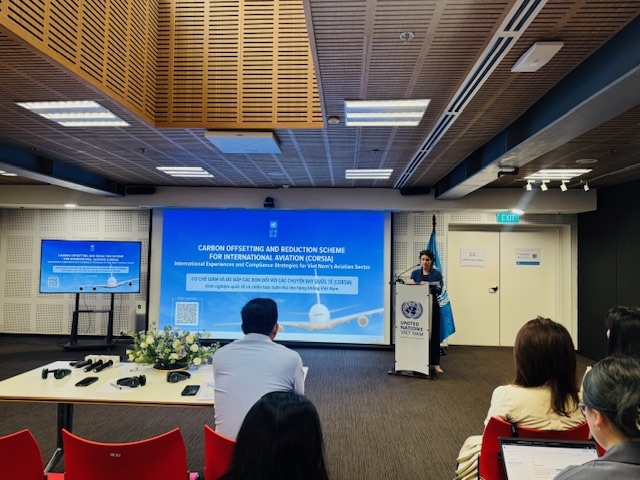 UNDP Deputy Resident Representative Francesca Nardini delivers the opening speech at the meeting