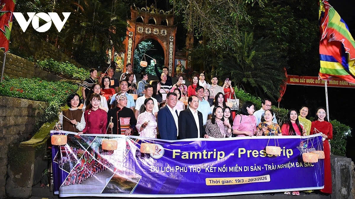The Phu Tho Department of Culture, Sports and Tourism organizes the 2026 Phu Tho Tourism famtrip and presstrip program “Connecting heritage regions – diverse experiences” on March 19-20
