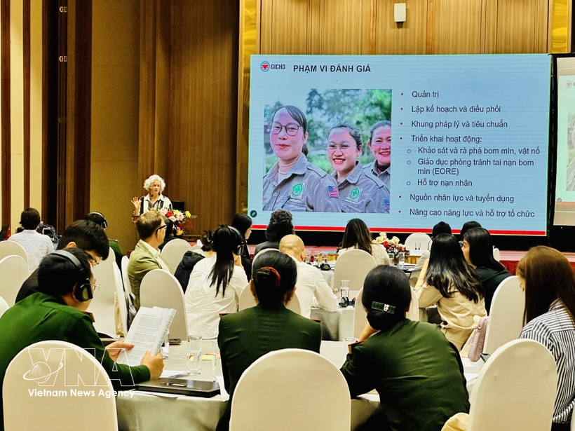 A view of the workshop on gender integration in Vietnam’s post-war mine action activities was held in Hanoi on March 30.