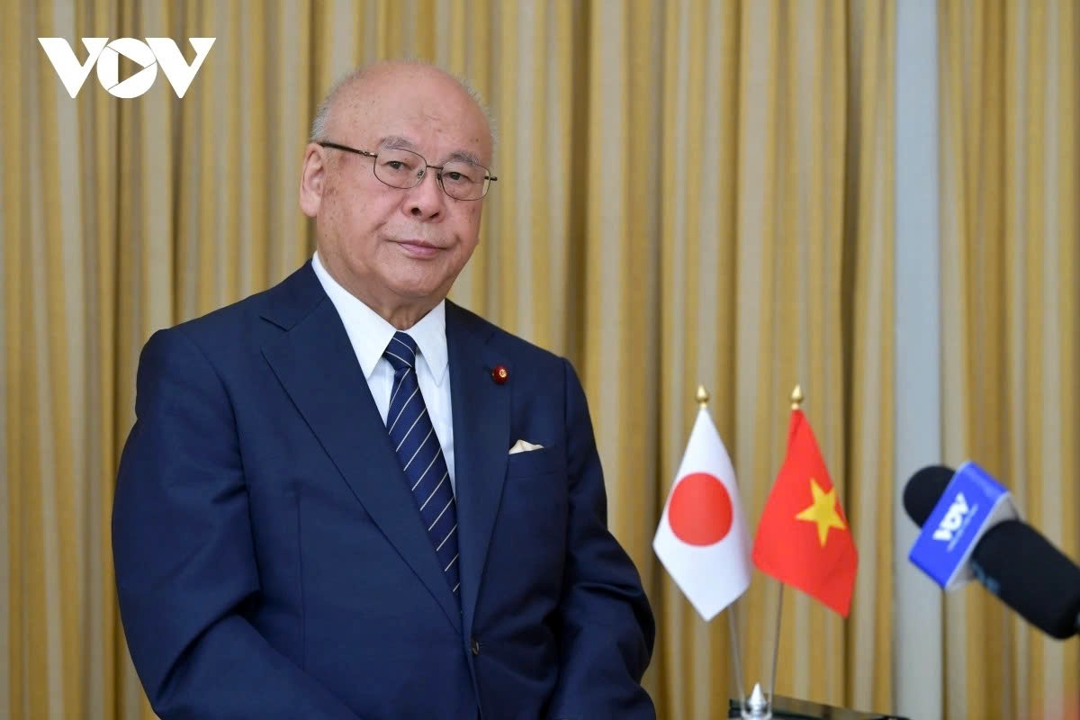 Takebe Tsutomu, Special Adviser to the Japan–Vietnam Parliamentary Friendship Alliance, during a recent interview with VOV