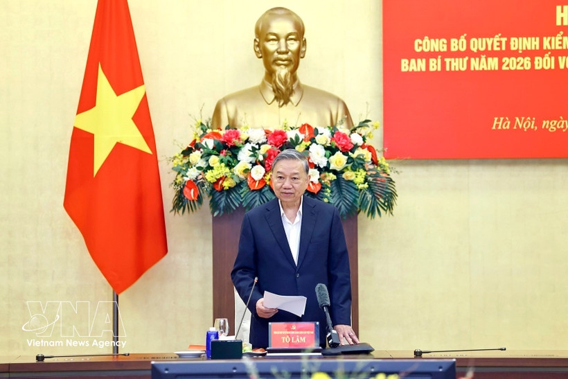 Party General Secretary To Lam speaks at the event in Hanoi on March 6. (Photo: VNA)