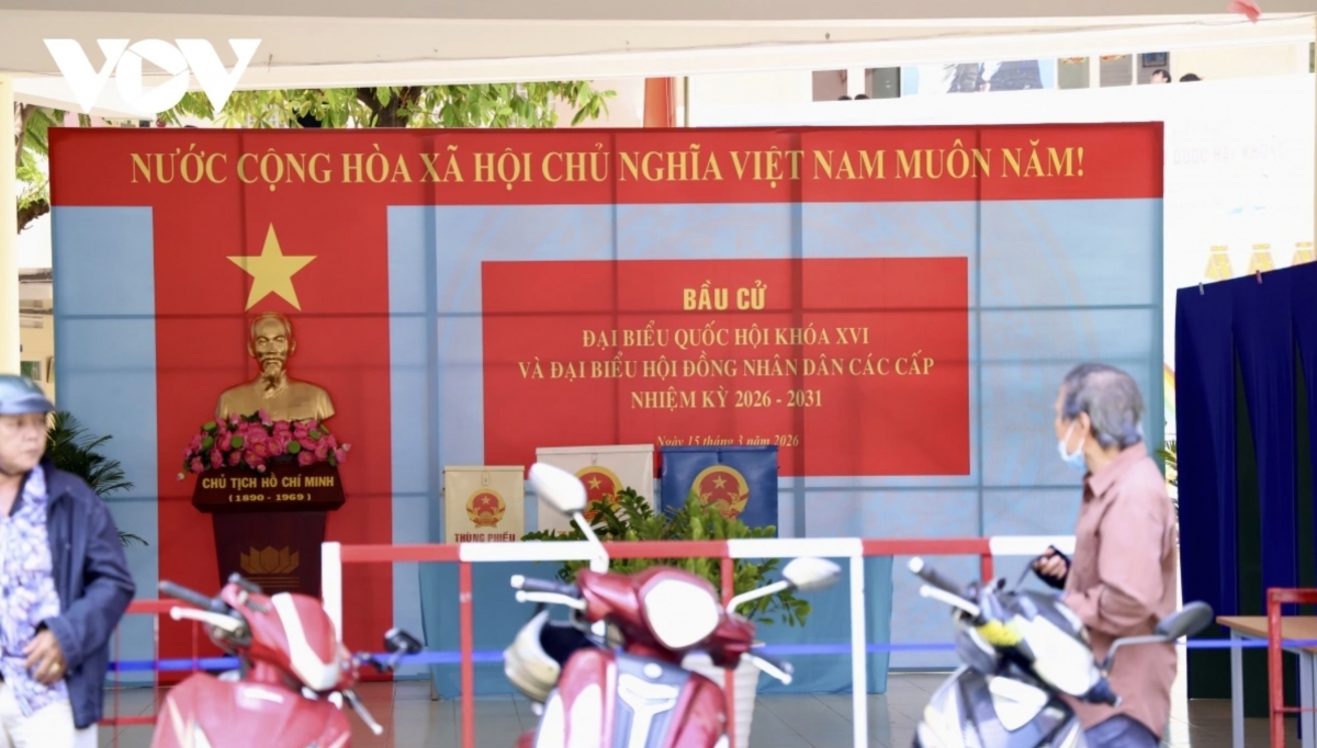 Many schools and religious facilities across Ho Chi Minh City are also being used as polling stations, making it easier for residents to cast their votes.
