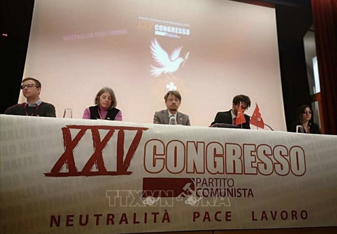 Massimiliano Ay, General Secretary of the Communist Party of Switzerland, attends a party congress (File photo: VNA)