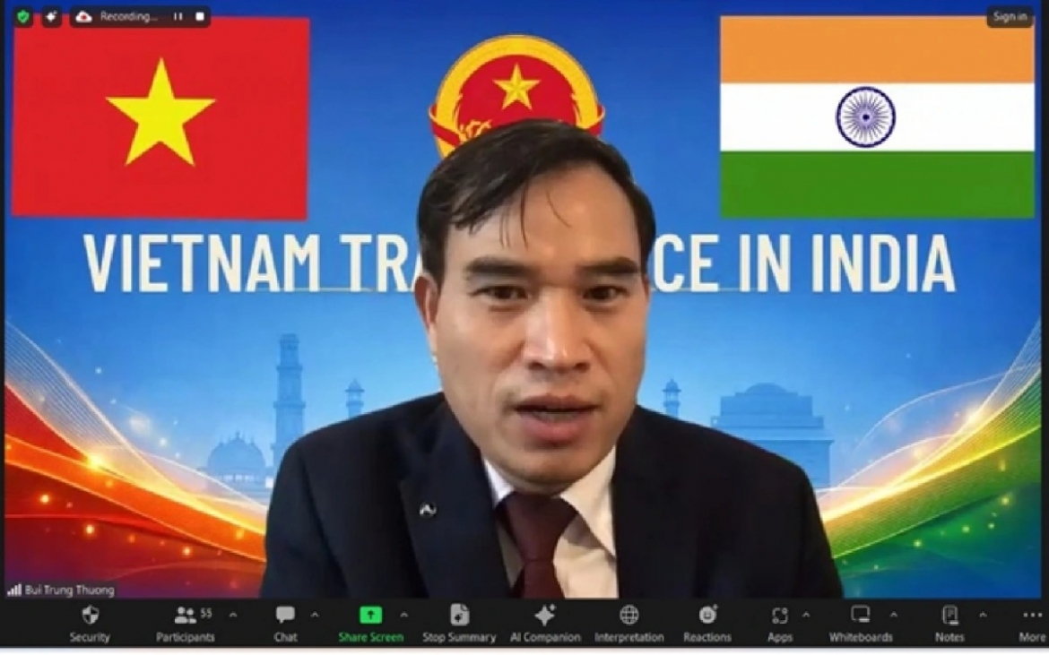 Trade Counsellor and Head of the Vietnam Trade Office in India, Bui Trung Thuong, highlights the potential for cooperation in textiles and footwear between Vietnam and India