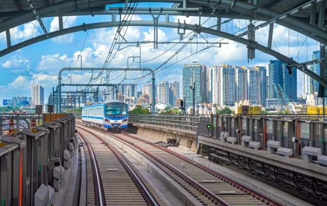 Ho Chi Minh City’s Metro Line No. 1 (Ben Thanh-Suoi Tien), funded by Japan’s ODA through the Japan International Cooperation Agency (JICA) (Illustrative Photo: JICA)
