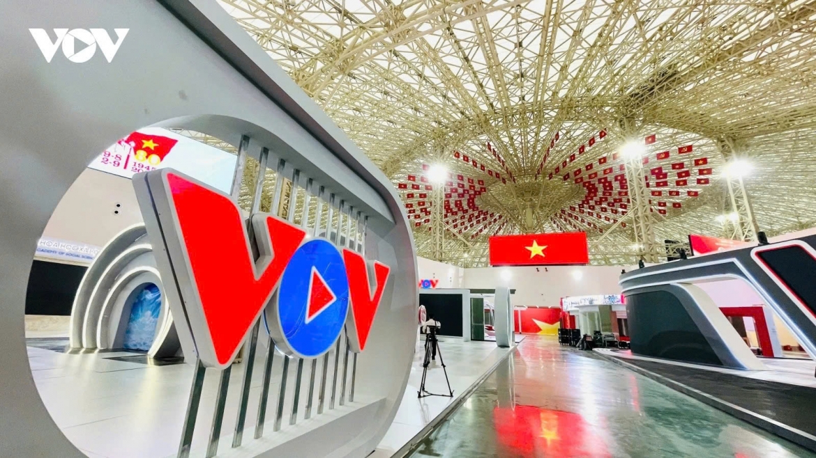 VOV pavilion at the national achievements exhibition celebrating the 80th anniversary of Vietnam’s National Day