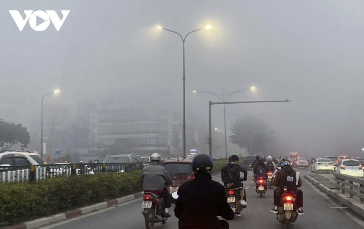 Air pollution mainly stems from construction, industrial activity and the burning of waste and crop residues in many areas in Hanoi