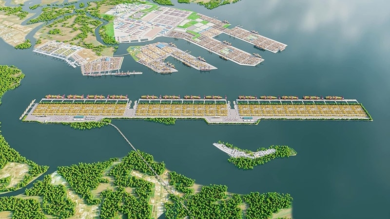 Perspective view of the Can Gio International Transshipment Mega Port. (Photo: Illustrative image)