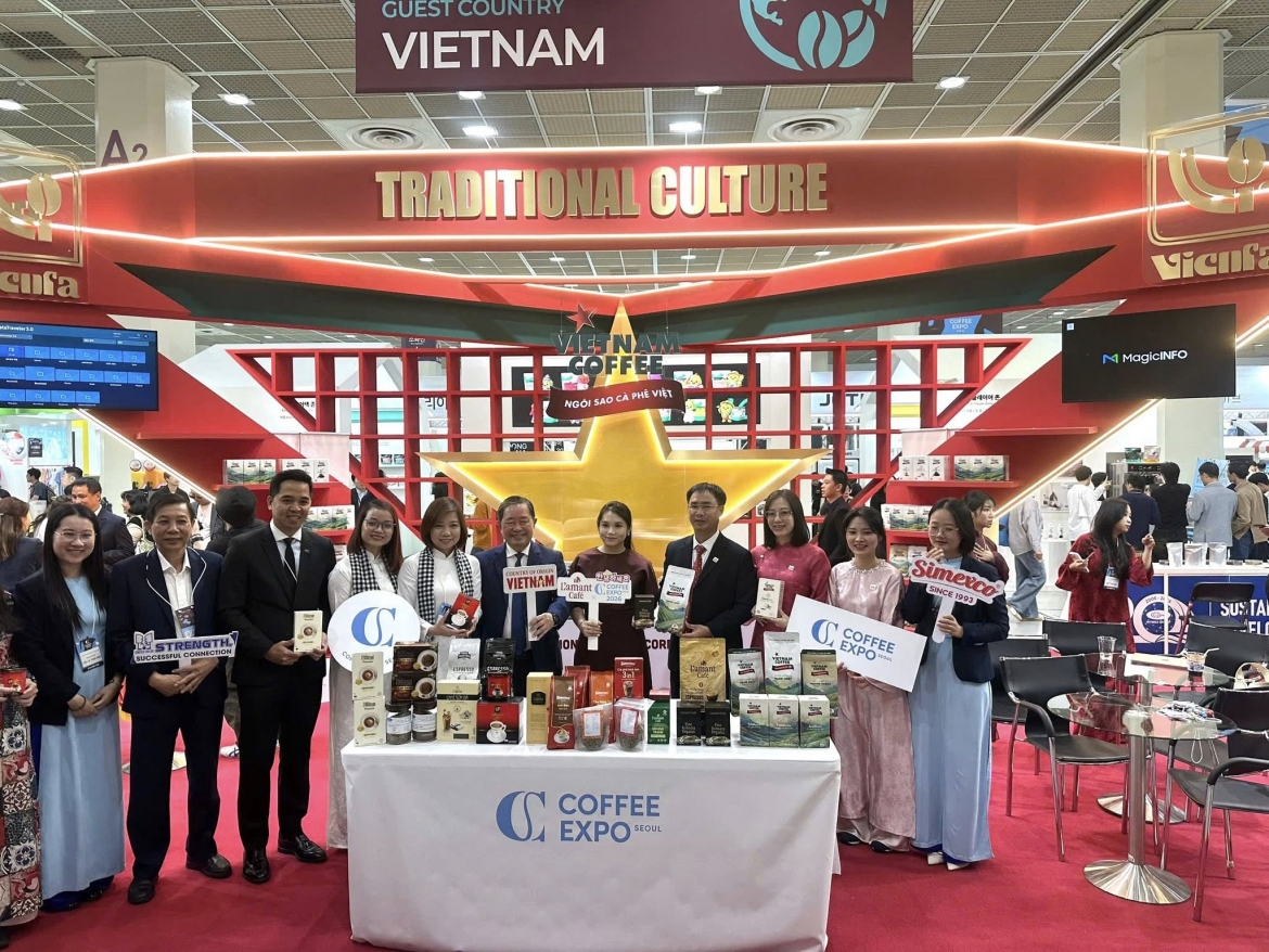 Vietnam National Pavilion at the Coffee Expo Seoul 2026 (Photo: Vietnam Coffee)