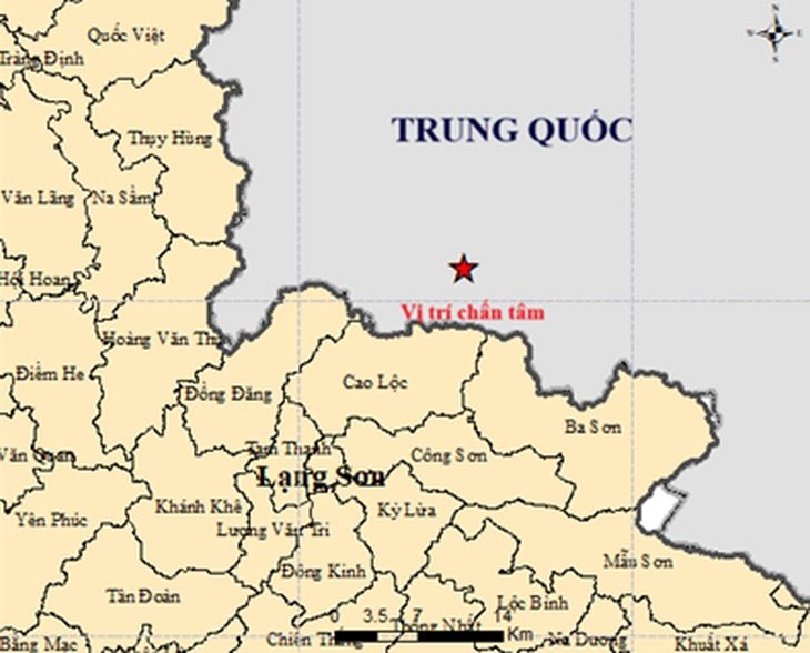 Map of the earthquake epicenter  (Photo: Institute of Earth Sciences)
