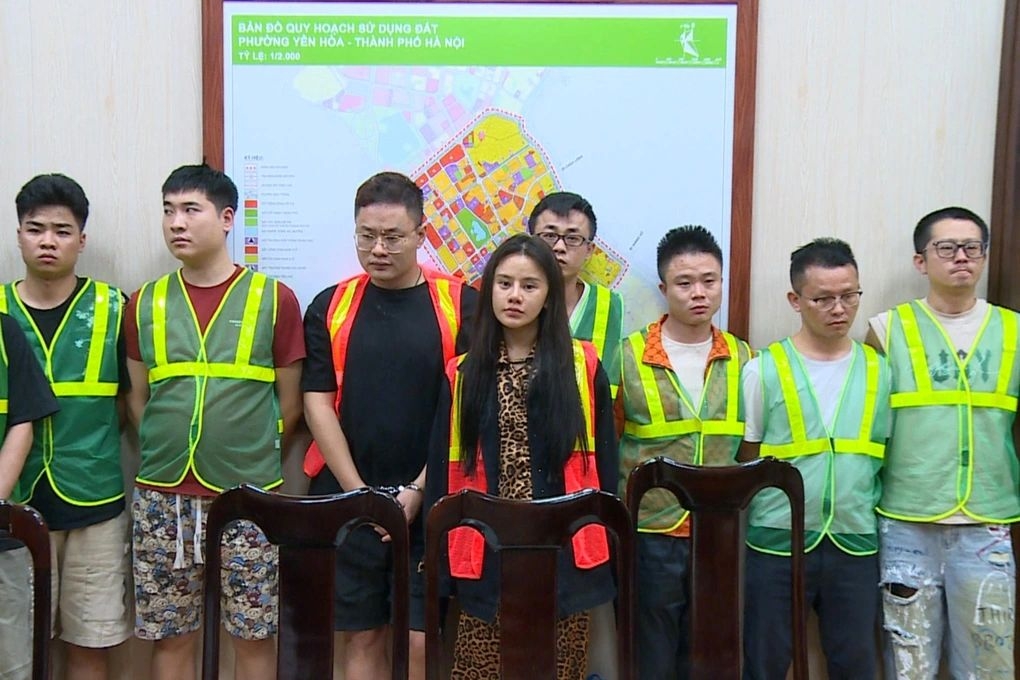Foreign nationals involved in fraud in Hanoi (Photo: Hanoi Police)