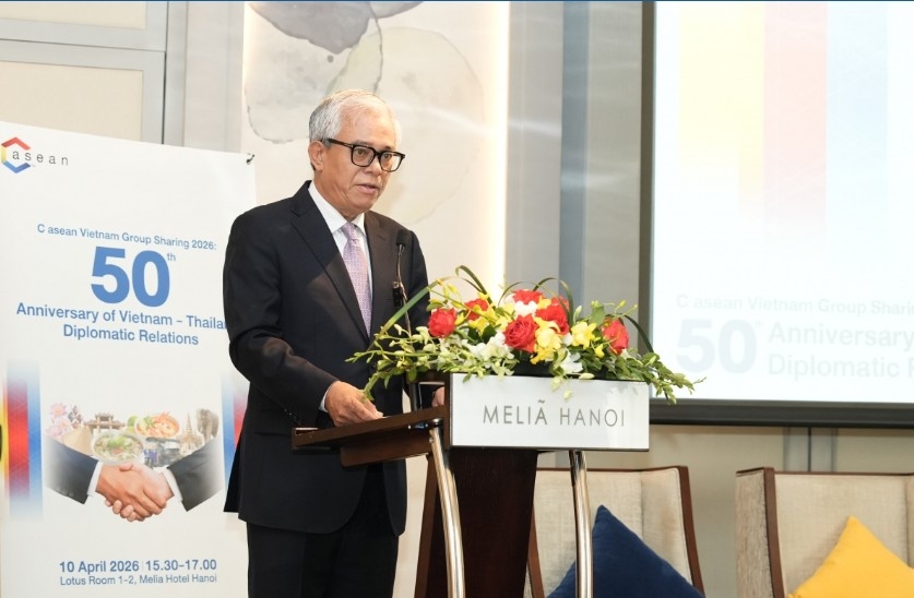 Former Deputy Foreign Minister Pham Quang Vinh speaks at the event (Photo: C asean Vietnam)