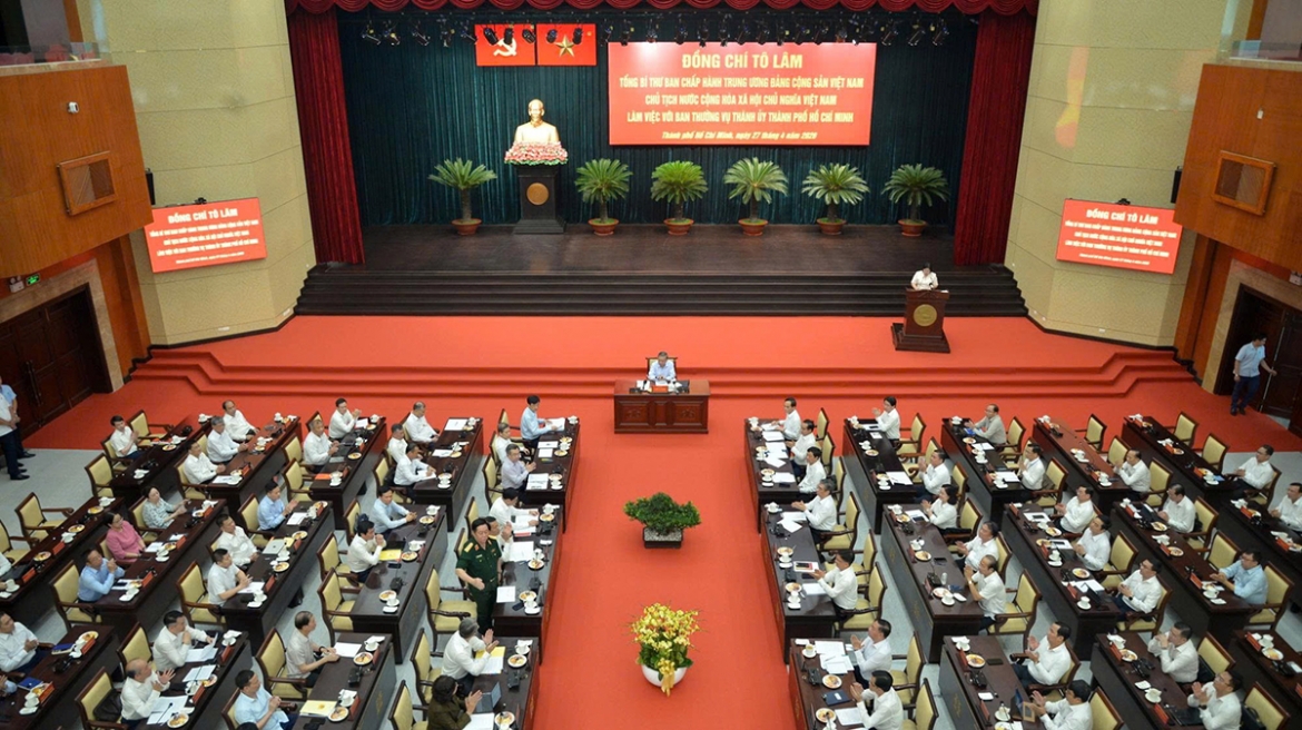 Party General Secretary and President To Lam outlines directions for Ho Chi Minh City to unlock stalled resources, drive innovation-led growth