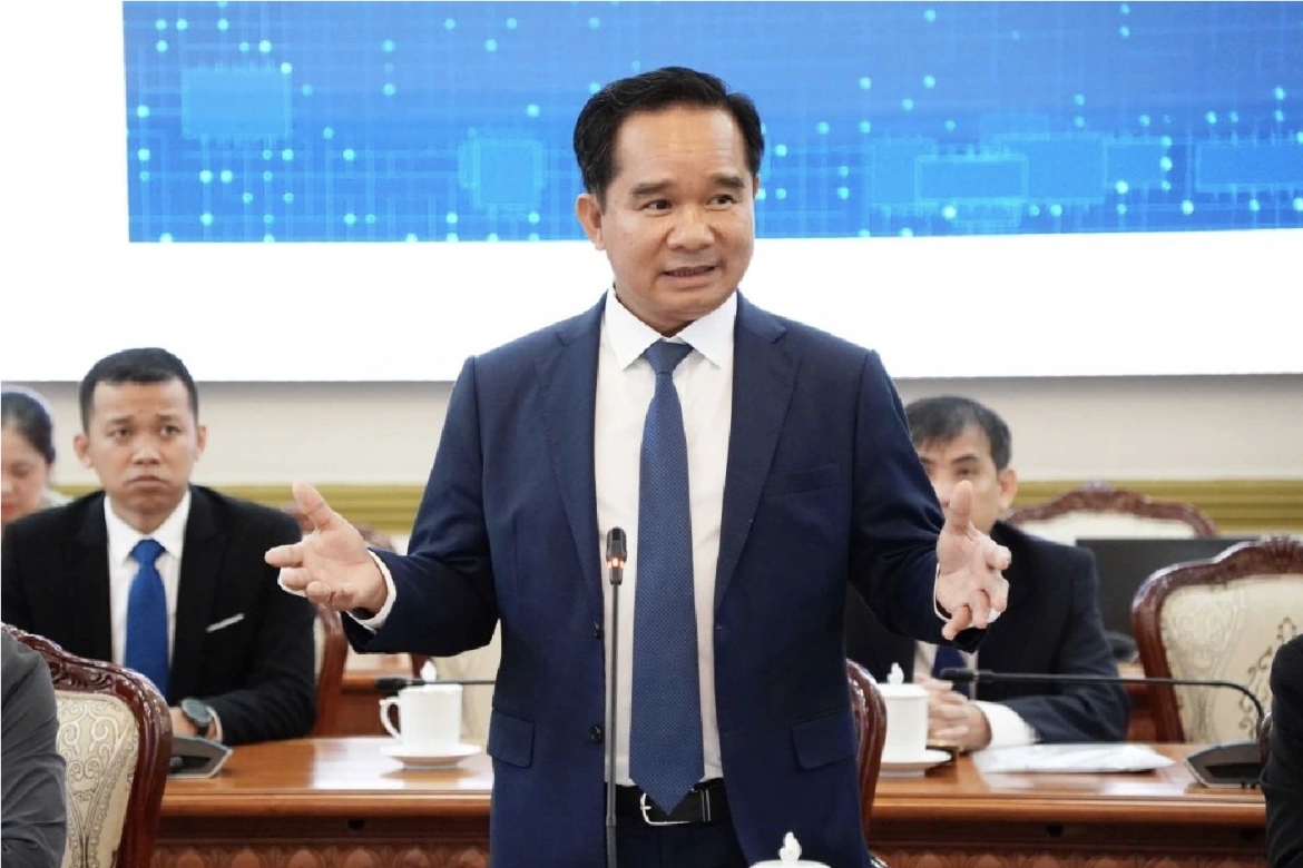 Chairman of the municipal People’s Committee Nguyen Van Duoc (Photo: A.D)