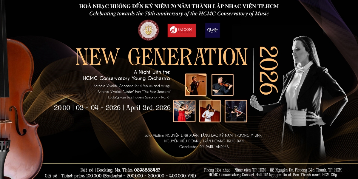 Hungarian conductor Andrea Daru will lead HCM City Conservatory’s anniversary concert on April 3. (Photo: organisers)