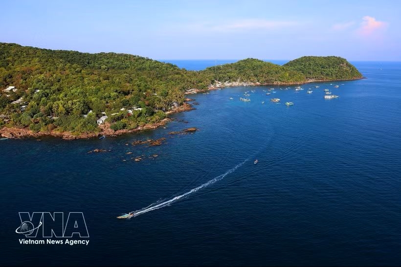 The sea area off the southern coast of Phu Quoc Island.