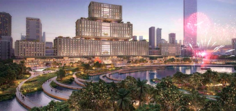 Rendering of the Ho Chi Minh City Central Square project in Thu Thiem