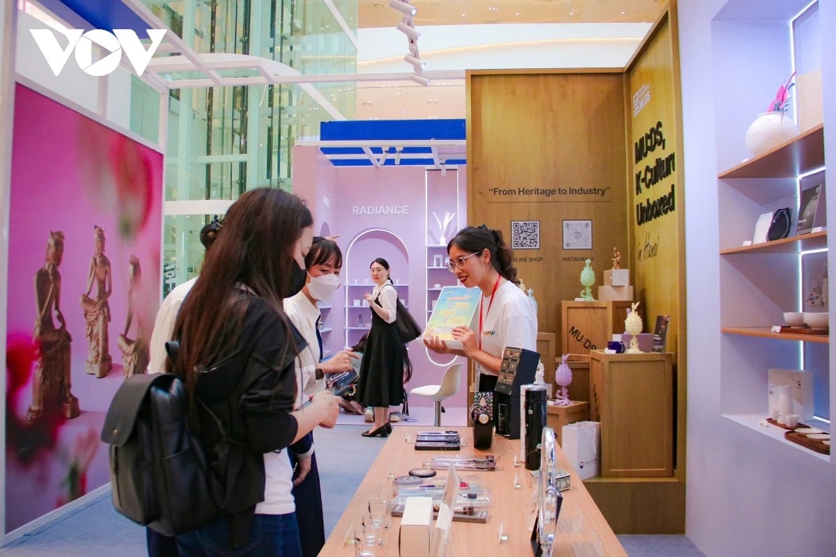Visitors explore a booth at the Korea Culture and Travel Festival 2026