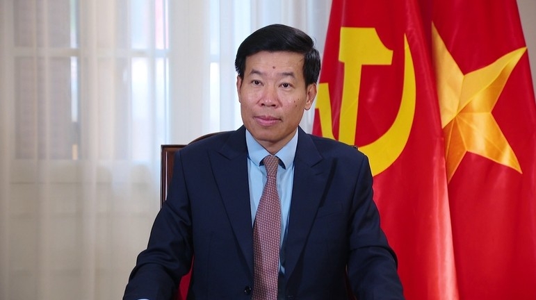 Deputy Foreign Minister Nguyen Manh Cuong gives a media interview ahead of Party General Secretary and State President To Lam’s State visit to the Philippines.