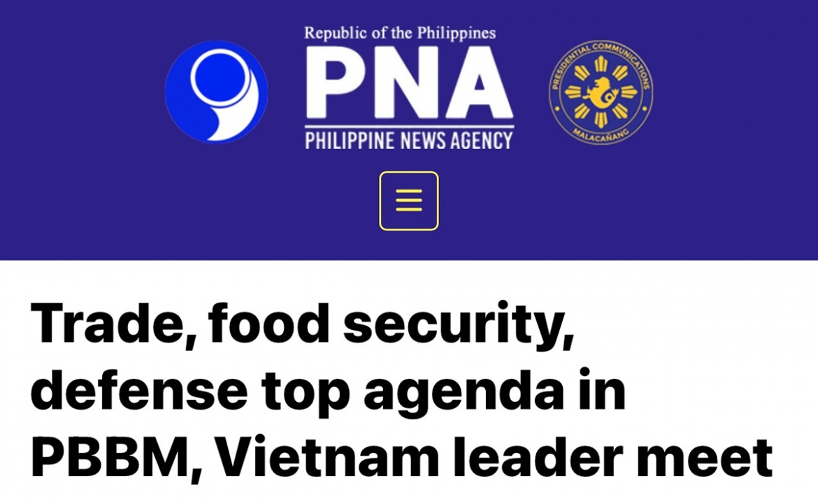 The Philippine News Agency (PNA) highlights prioritised areas to be discussed during Vietnam’s Party General Secretary and State President To Lam's coming visit to Manila