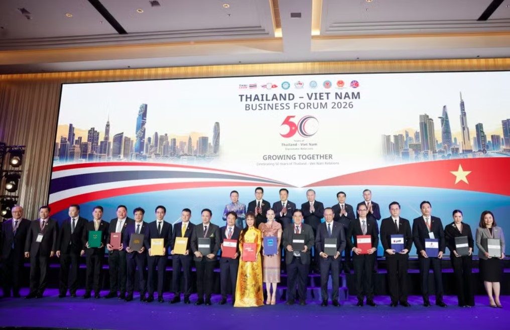 At the signing ceremony of the MoU on strategic partnership between Sun Group and Central Pattana in Bangkok (Photo: Sun Group)
