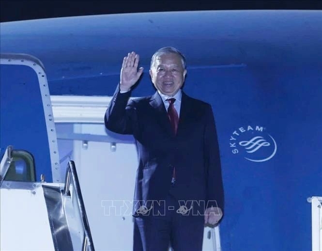 Vietnamese Party General Secretary and President To Lam departs Mumbai on May 7, concluding his three-day state visit to India, and beginning a working visit to Sri Lanka. (Photo: VNA)