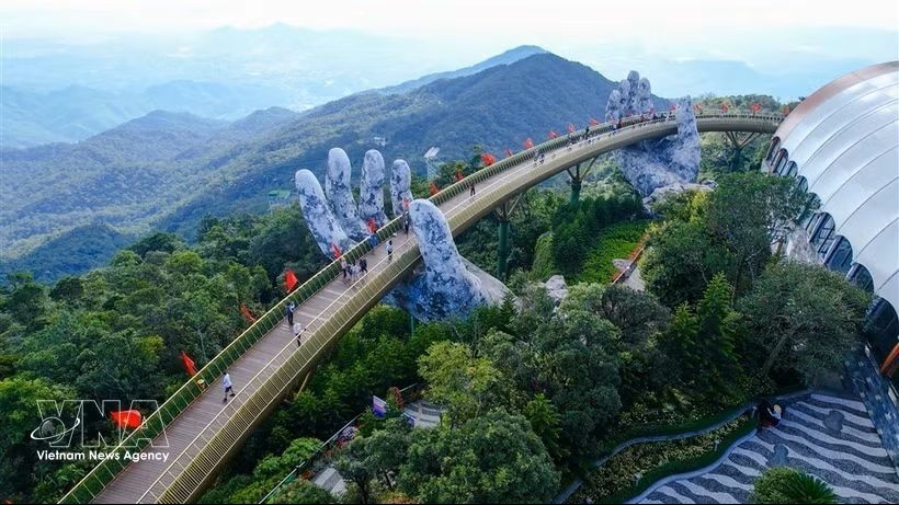 Cau Vang (Golden Bridge) in the central city of Da Nang
