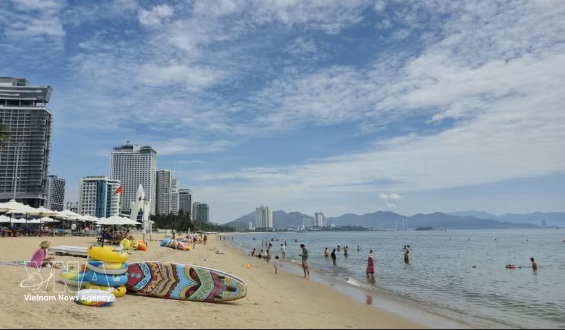Nha Trang beach in Khanh Hoa is a magnet for tourists.