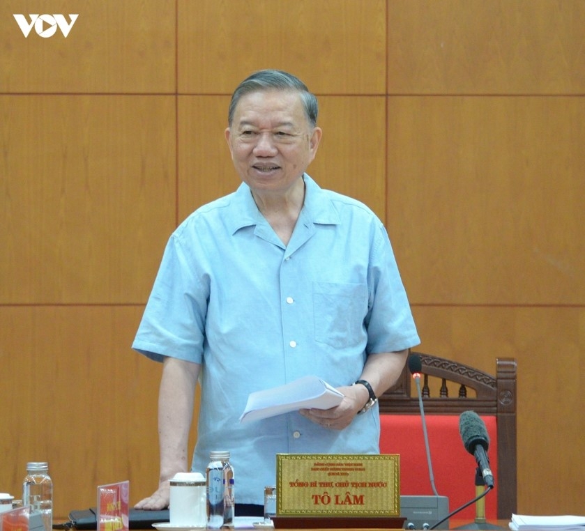 Party General Secretary and State President To Lam calls for comprehensive and accurate assessment of national development resources.