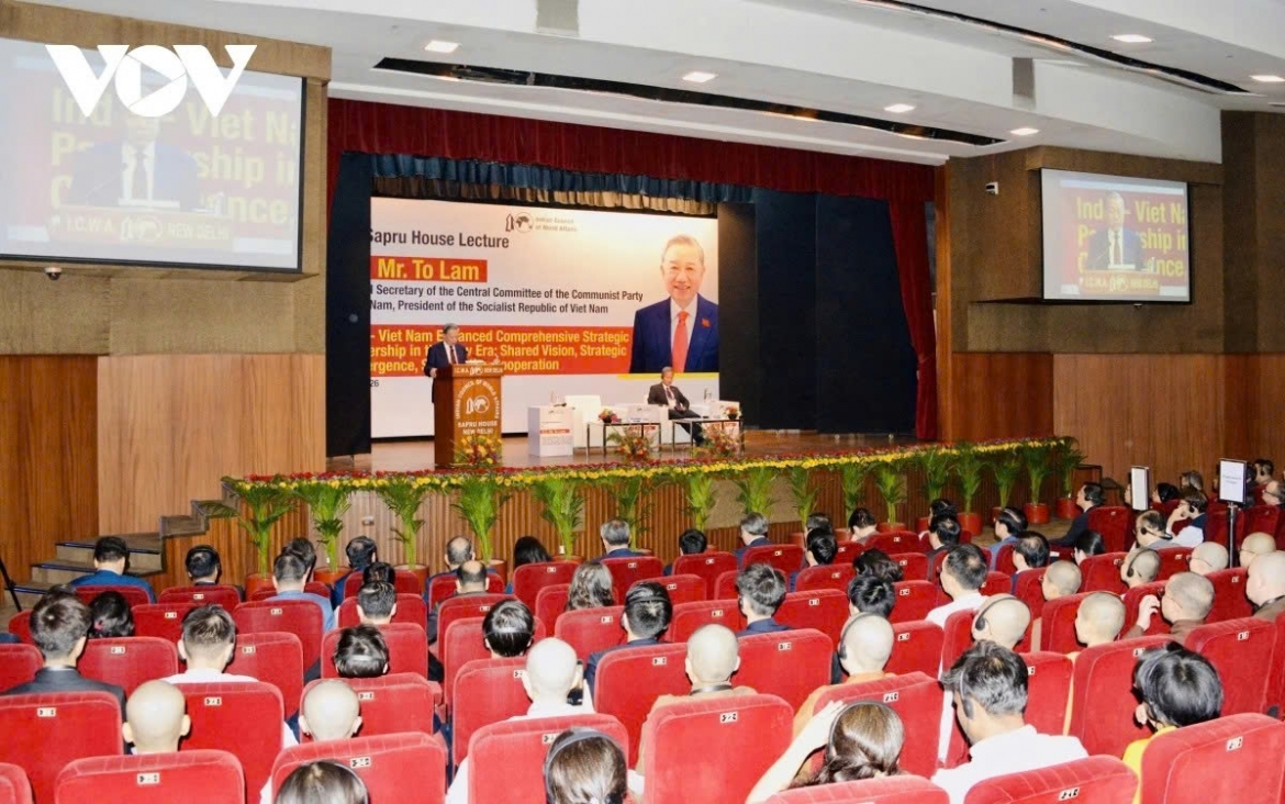 Top Vietnamese leader To Lam on May 6 delivers a policy speech at the Indian Council of World Affairs (ICWA) under the theme “Vietnam–India Enhanced Comprehensive Strategic Partnership in a New Era: Shared Vision, Strategic Convergence, and Substantive Cooperation”.