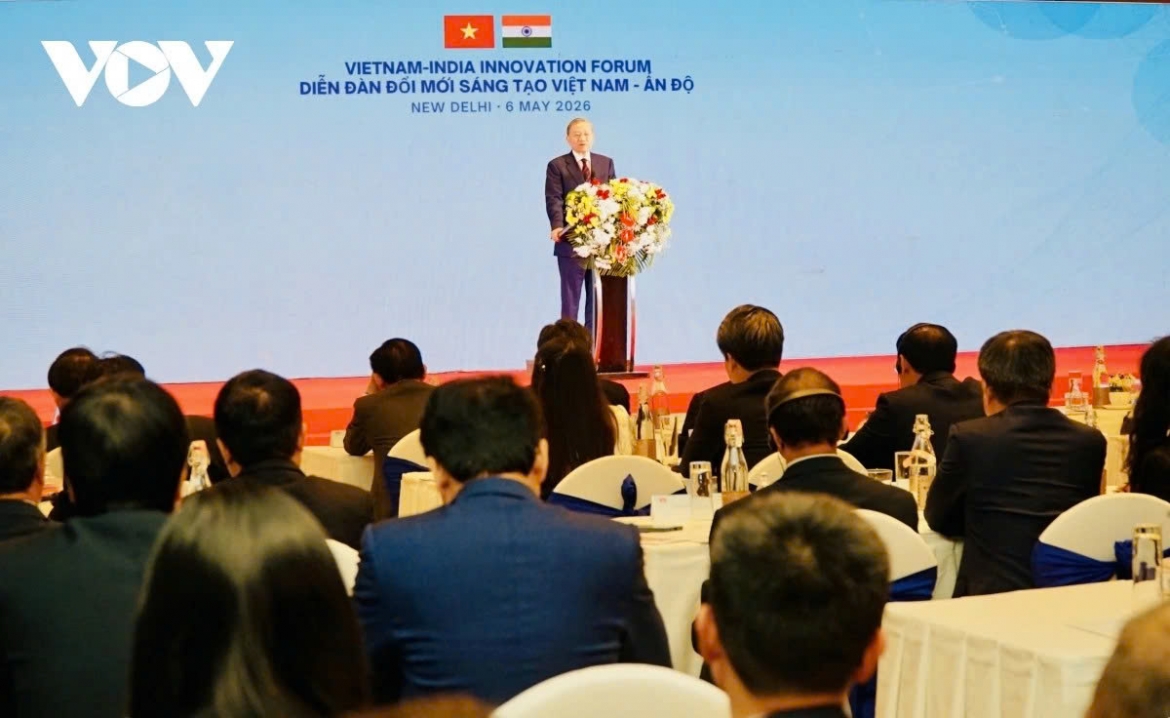 Party General Secretary and State President To Lam attends and delivers a keynote address at the Vietnam–India Innovation Forum, jointly organised by the Vietnamese Ministry of Science and Technology and the Indian Ministry of Electronics and Information Technology in New Delhi on May 6.