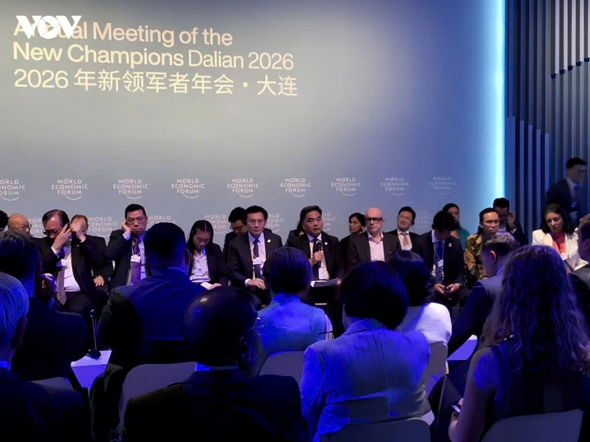 Vice Chairman of the Ho Chi Minh City People's Committee Nguyen Loc Ha takes part in a joint dialogue between APEC and ASEAN leaders