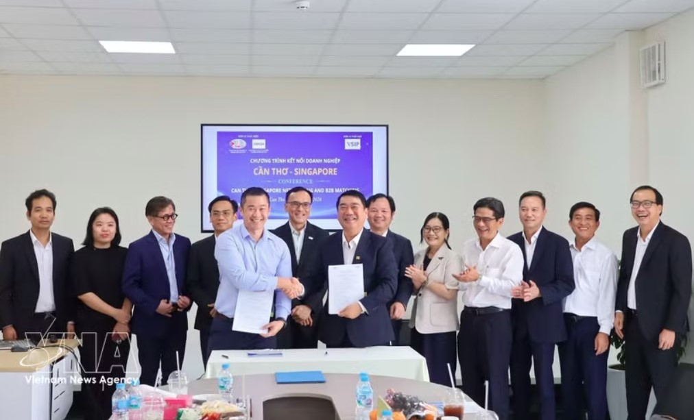 VSIP Can Tho and the Southern Steel Company sign a memorandum of understanding on cooperation in Can Tho city on June 9, 2026. (Photo: VNA)