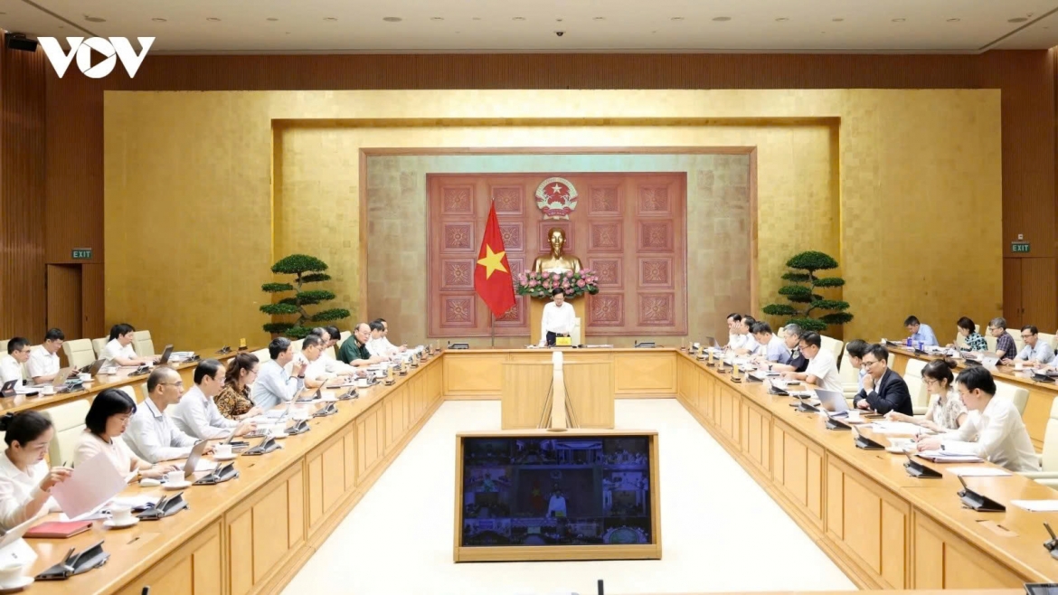 Delegates attend the conference in Hanoi on June 2