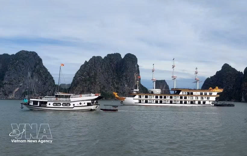 Ha Long Bay suspends visitors' access to Soi Sim beach. (Photo: VNA)